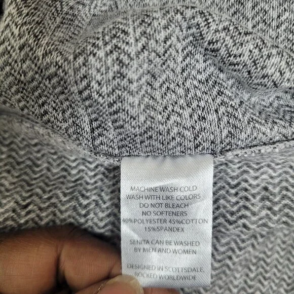 Senita Athletics Gray Quarter Zip Pullover Women’s Size Small Running Top - Picture 10 of 10